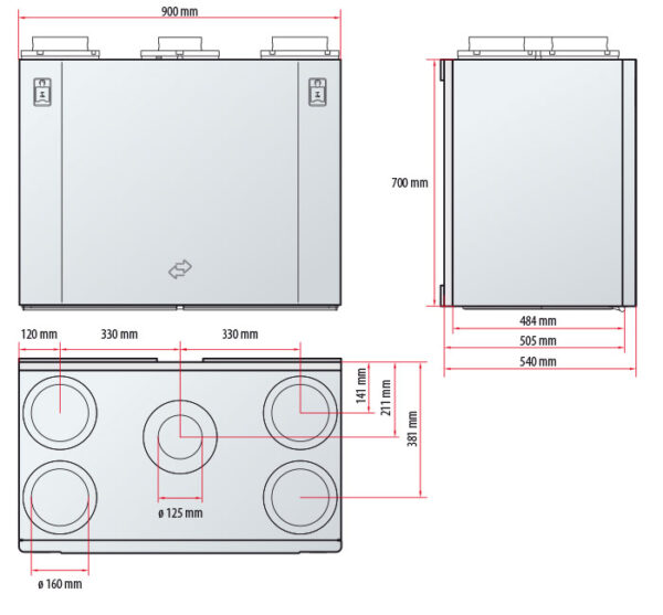 ventilatsiooniagregaat flexit uni4 moodud